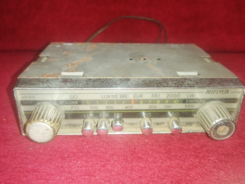 Ancien Autoradio Hifivox 1960 1970 Vintage 