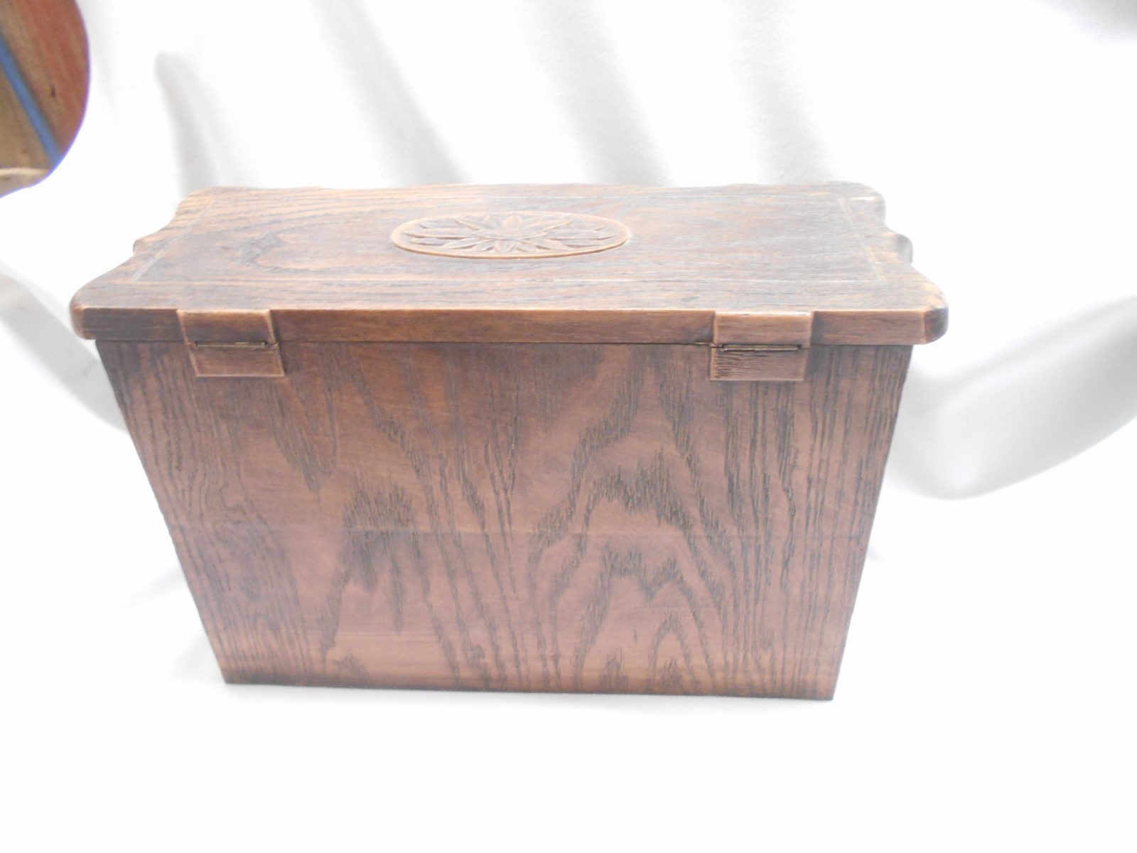 vintage Lerner hard plastic kitchen recipe file box double with drawer