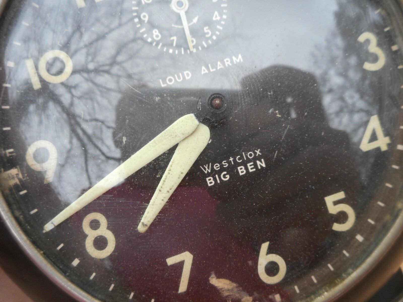 VINTAGE WESTCLOX BLACK BIG BEN LOUD ALARM 48 H 2A ALARM CLOCK FOR PARTS REPAIR