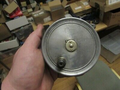 V good vintage JW youngs pattern no.5 army & navy alloy salmon fishing reel 4''