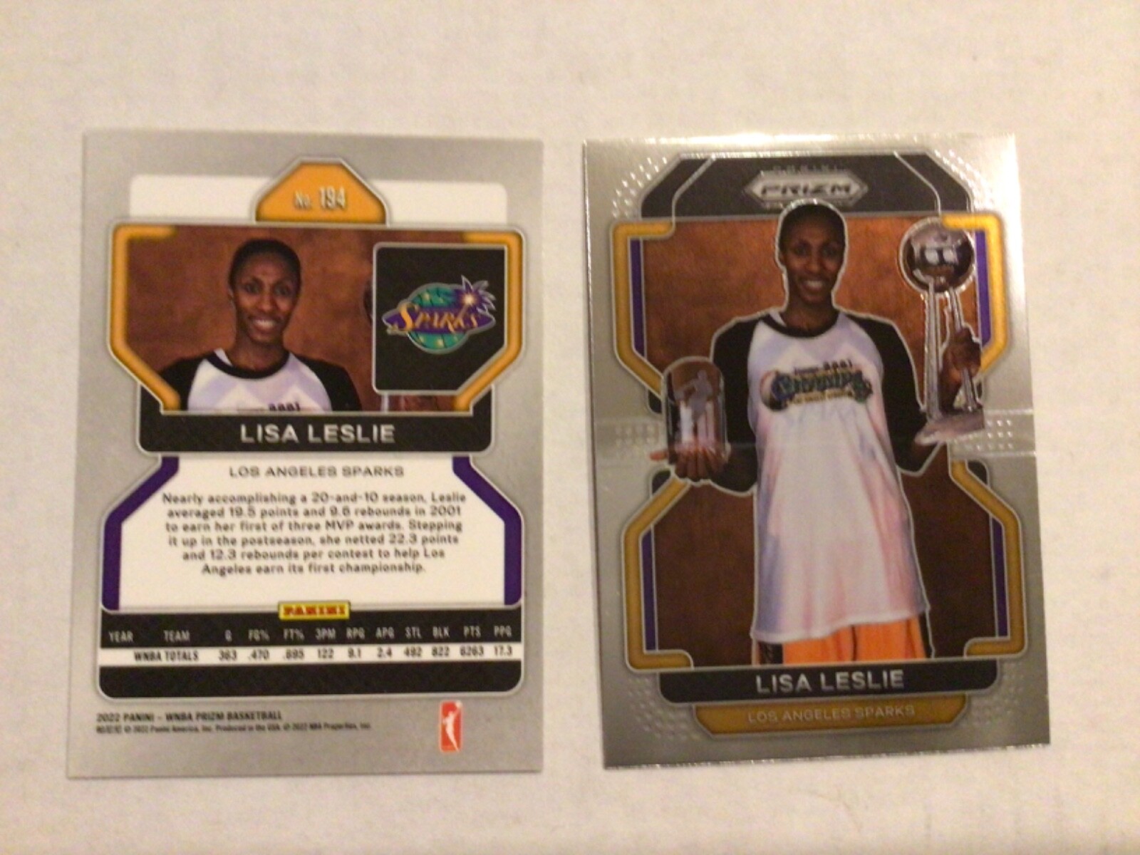 2022 Panini Prizm WNBA - Lisa Leslie Los Angeles Sparks Base