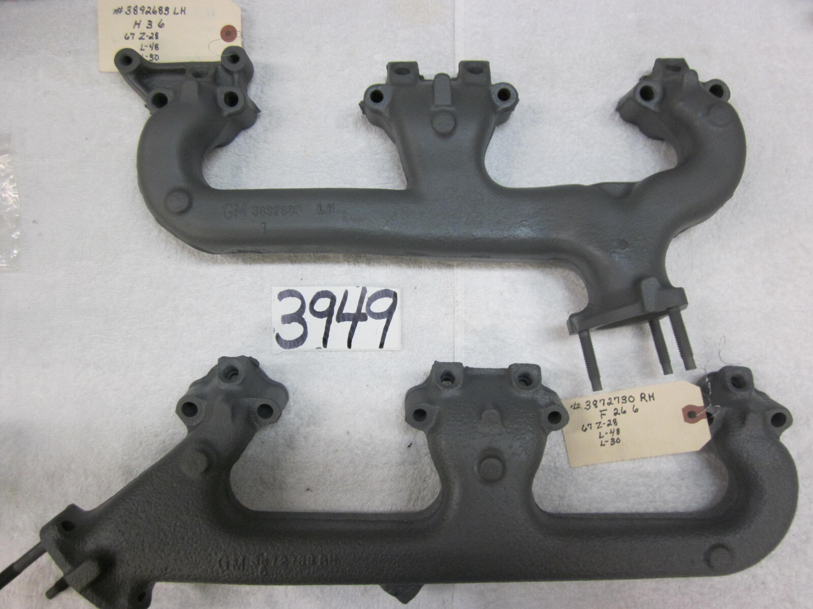 1967-1968 Chevrolet Camaro Z/28 L-48 L-30 A.I.R. Exhaust