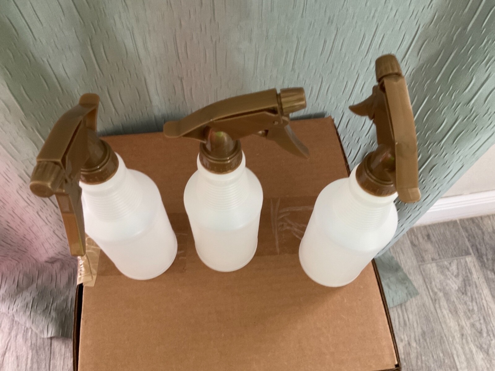 Plastic Spray Bottles with Triggers 16 oz Empty (3 Pack) 