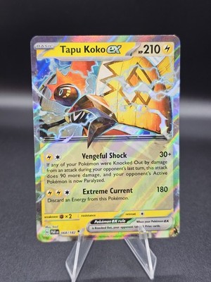 Tapu Koko ex #068/182 SV04: Paradox Rift Near Mint or Better
