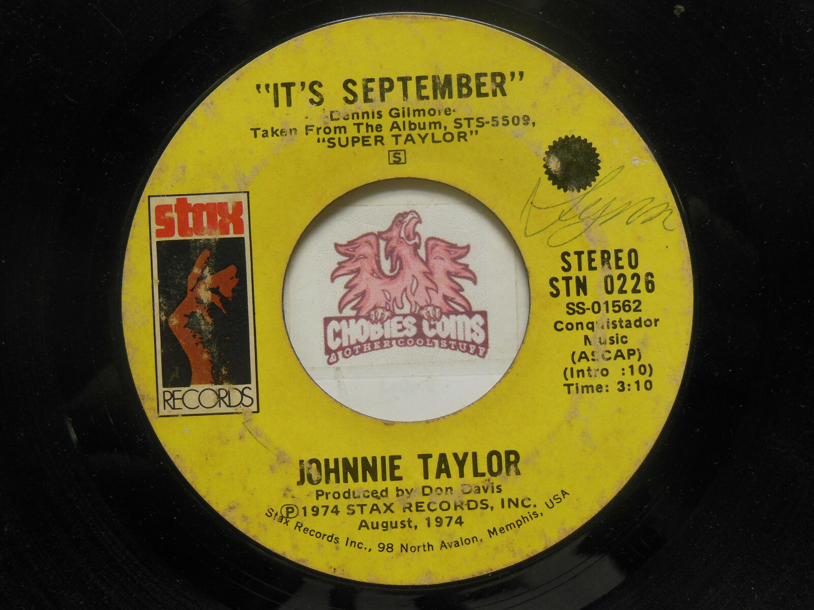 Johnnie Taylor: Just One Moment / It's September, 45 RPM G+
