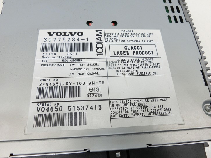 Volvo V50 MW 04-07 Autoradio CD-Radio - Bild 3