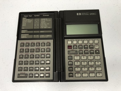 HP 28C Hewlett Packard Scientific Calculator with Manuals