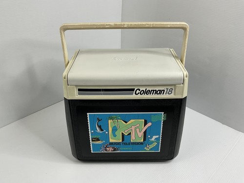 VINTAGE COLEMAN 18 - MTV MUSIC TELEVISION BLACK COOLER 1990