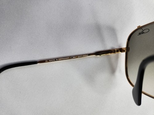 Pre-owned Cazal Mod. 994 Col. 004 Gold Plated Aviator Sunglasses Made In Germany In Green