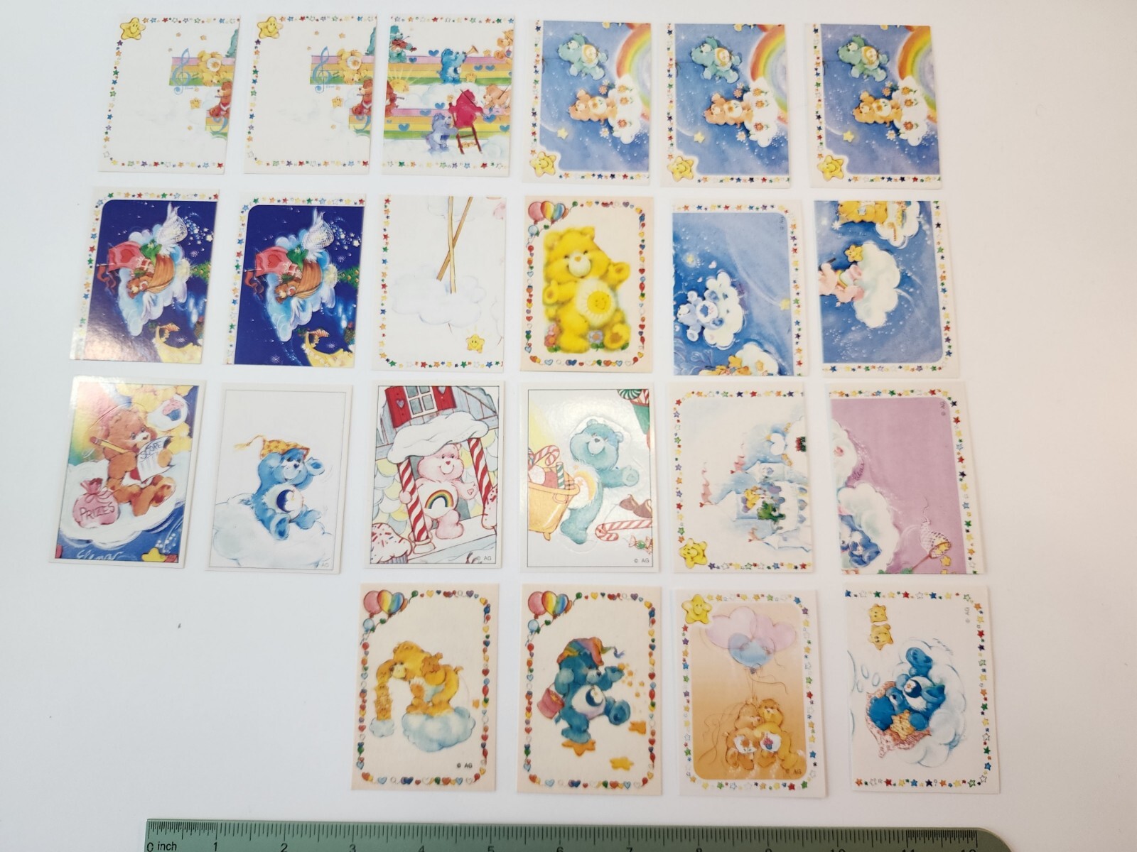 Care Bears Panini BLUE Book Stickers Vintage 1985 Many to