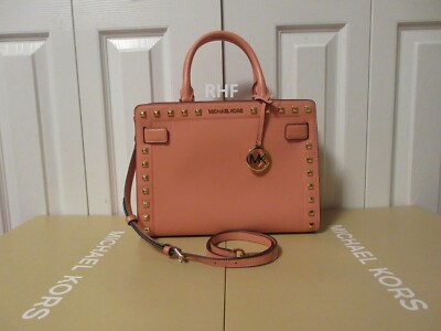 NWT MICHAEL KORS RAYNE MEDIUM EAST WEST SATCHEL LEATHER / CROSSBODY