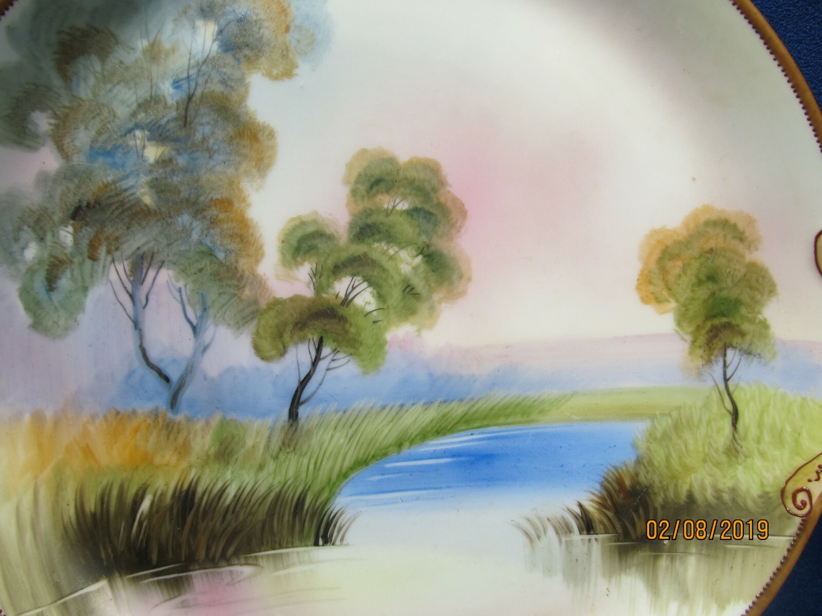 Hand Painted Nippon China Serving Plate