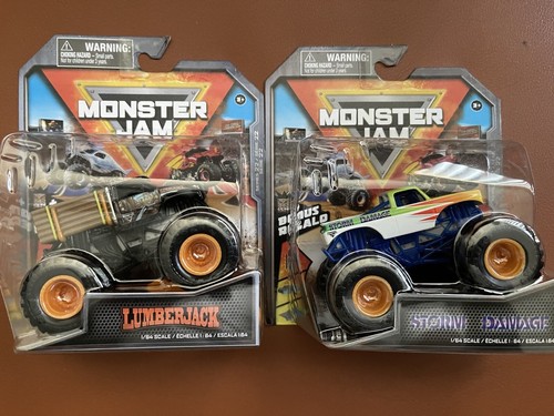 2022 MONSTER JAM STORM DAMAGE & LUMBERJACK SERIES 22 LOT OF 2 | eBay