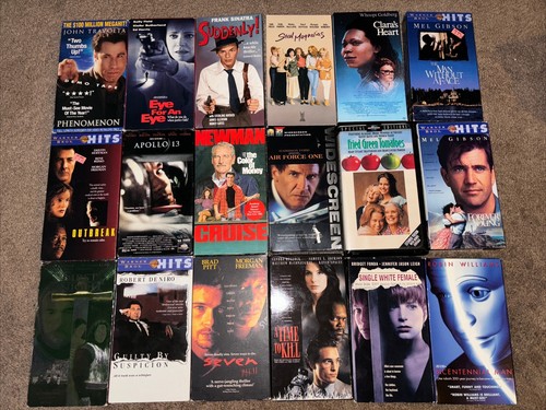 VTG 90's VHS (Drama) Lot Of 18 - A Time To Kill - Apollo 13