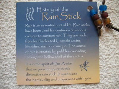 Copado Cactus Rain Stick New with Tag 19.5