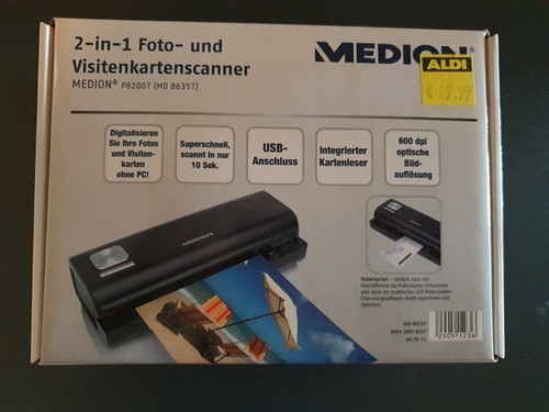 2 in 1 Foto- und Visitenkartenscanner von Medion