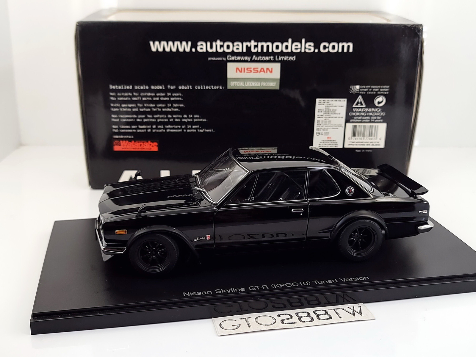 AUTOart 1:18 scale Nissan Skyline 2000 GT-R (KPGC10) Tuned
