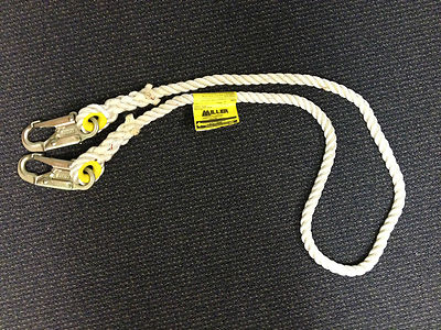 MILLER HONEYWELL SAFETYLANYARD 6FT. 2 SNAP HOOKS. 310LBS. 201RLS. UNUSED