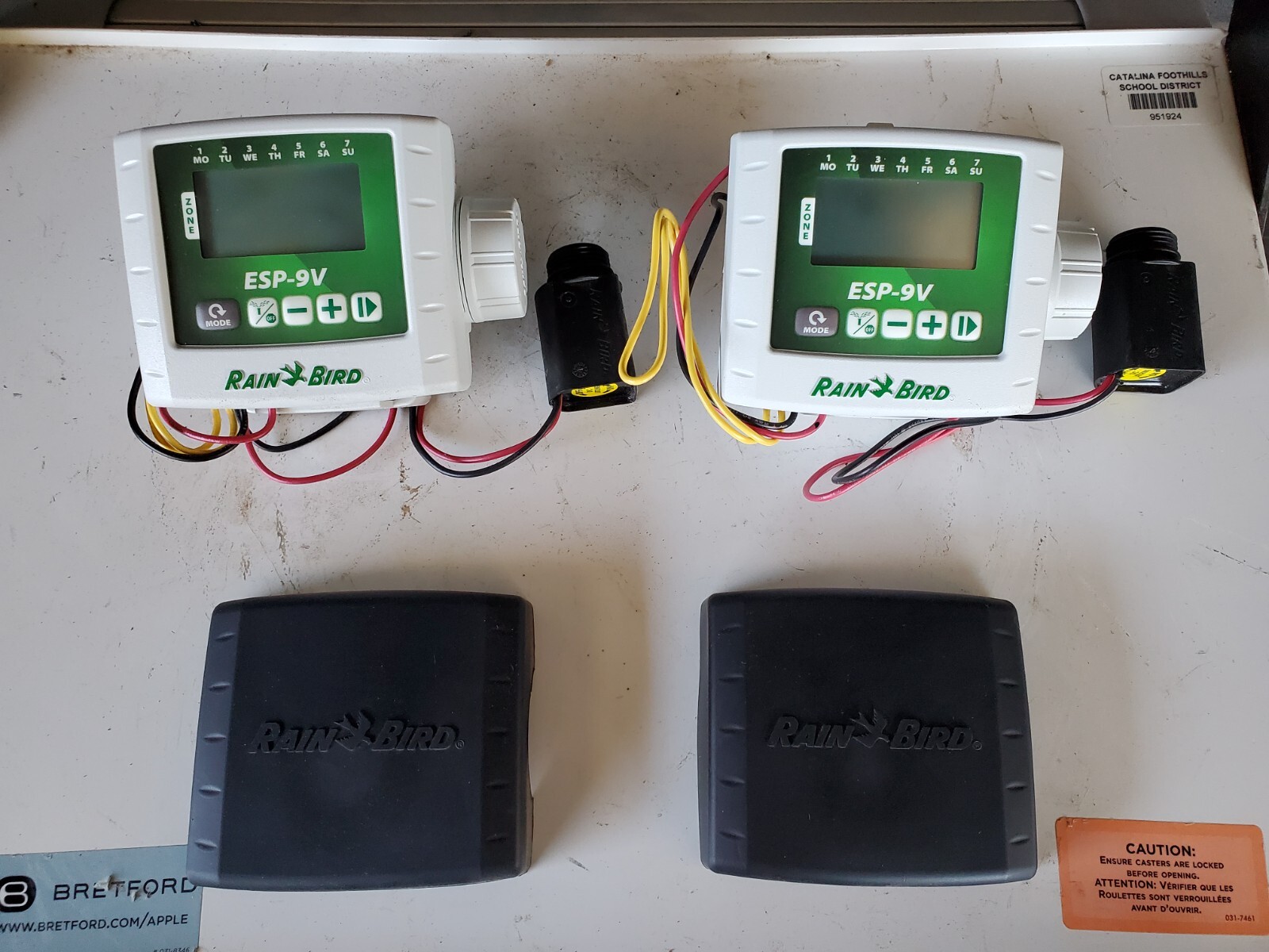 LOT OF 2 Rain Bird ESP-9v, 9V Battery Operated One Zone Cont
