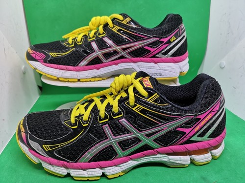 アシックス GT-2000 レディース25.0 2E Asics Women's GT-2000 2 Running Sneakers Black Orchid Flash