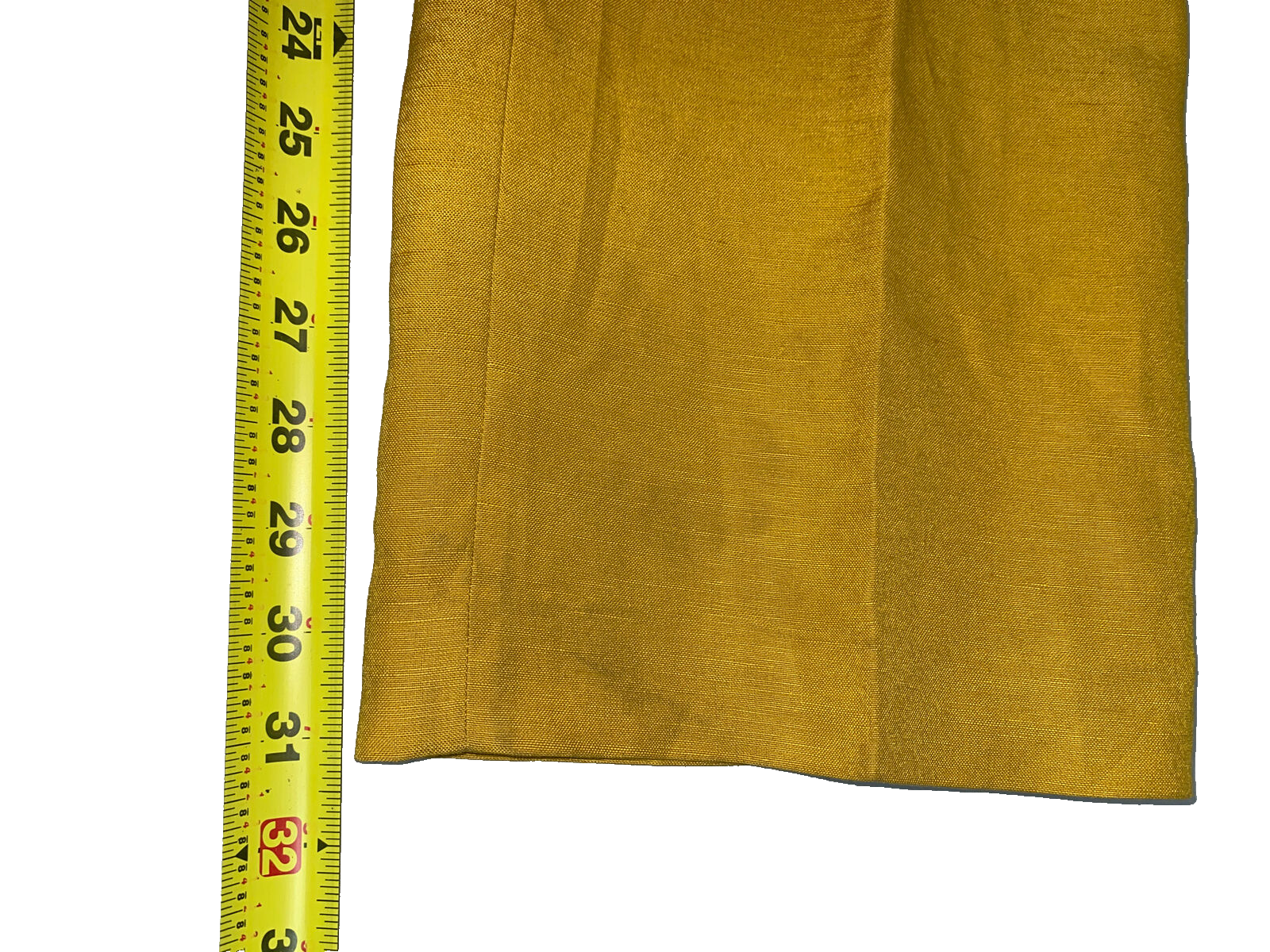 NWT Kasper 2Pcs Pants Suit Set Women&rsquo;s 16 Yellow Linen Blend Lined LongSleeve