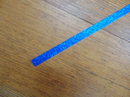 New Delmar Blue Sparkle Bass Drum Hoop Inlay, 1/2", Will Fit up to a 24" hoop 