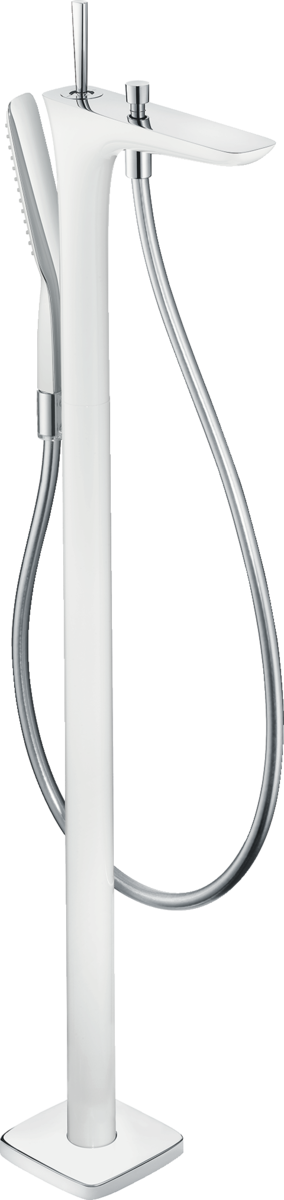Hansgrohe PuraVida Einhebel Wannenmischer bodenstehend weiss/chrom