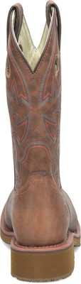 Pre-owned Double-h Boots Men's Antonio 13" Wide Square Toe Roper Non-metallic Soft Toe Wor In Light Brow