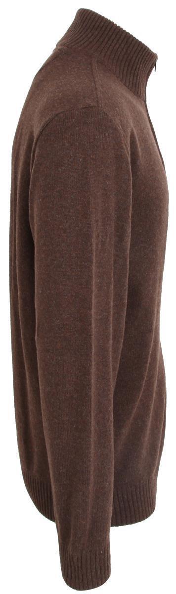 Pre-owned Paul & Shark Yachting Sweater Jumper Troyer Size Xl 100% Wool Zipper Brown
