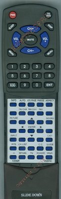 Replacement Remote for VIEWSONIC VT2215LED, VT1601LED, A00009265