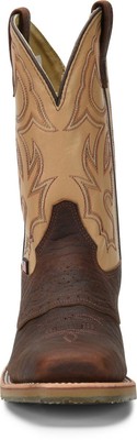 Pre-owned Double-h Boots Men's 11" Graham Steel Toe Ice™ Roper Work Boot Bison/taupe - Dh5 In Brown