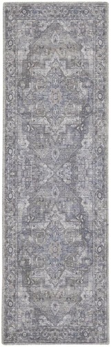 2 X 6 Серых ковриков-бегунок Oriental Power Loom, которые можно стирать в стиральной машине
