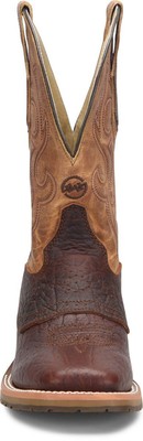 Pre-owned Double-h Boots Men's 11” Talache Wide Square Toe Roper Western Boot Brown/tan -