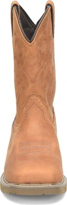 Pre-owned Double-h Boots Men's Jacob 10” Waterproof Wide Square Composite Toe Roper Work B In Light Brow