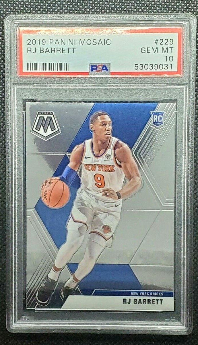 2019-20 Panini Mosaic RJ Barrett RC #229 Rookie PSA 10 Gem