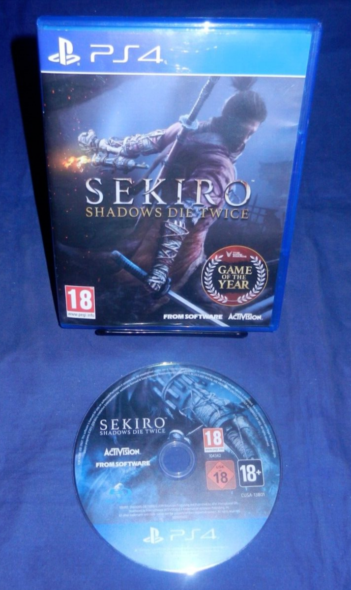 PS4; Sekiro: Shadows Die Twice, Game of the Year, PAL, Disc VG-LN, Free  Shipping