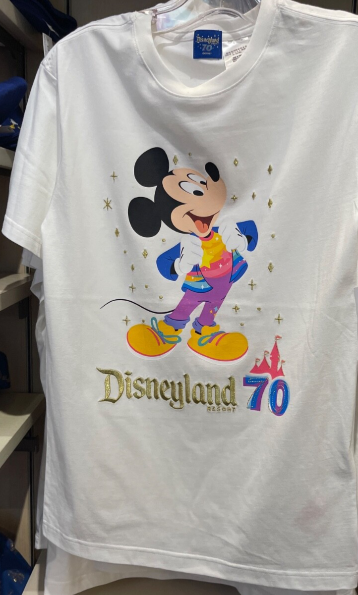 Disneyland Resort 70周年記念シャツ Disneyland Resort Vault 70th anniversary Mickey Mouse White