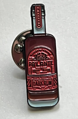 Palante Dark Rum Bottle Enamel Pin Bartender Swag Apron