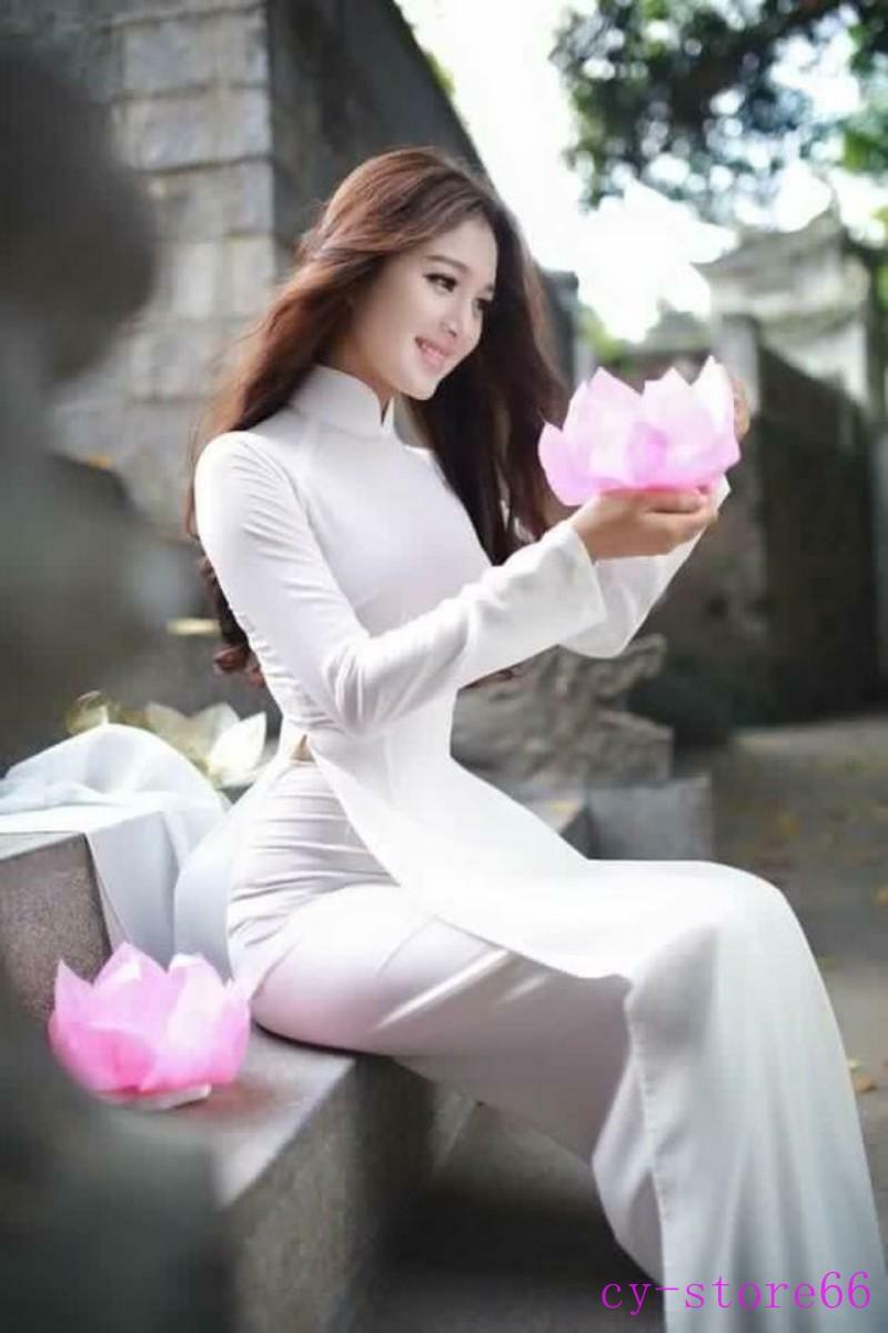 [No 107] ベトナムアオザイ(Áo dài Việt Nam) Amazon.com: E30 Yellow Ao dai Vietnam Vietnamese Traditional