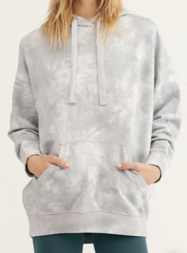 

Пуловер Free People Quartz City Tie Dye, толстовка с напуском, серый, синий, белый, , НОВИНКА, Light gray blue white