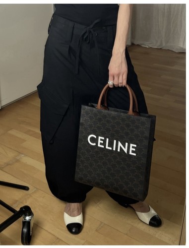 【CELINE】 TRIOMPHE CANVAS SMALL VERTICAL CABAS BAG $_12.JPG?set_id=880000500F