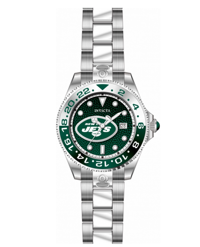 Pre-owned Invicta Nfl York Jets Men's 47mm Grand Diver Automatic Watch 45035