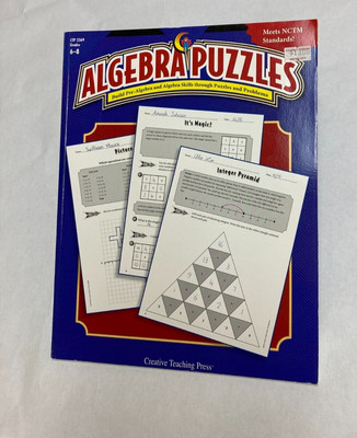Algebra Puzzles Grades 6 - 8