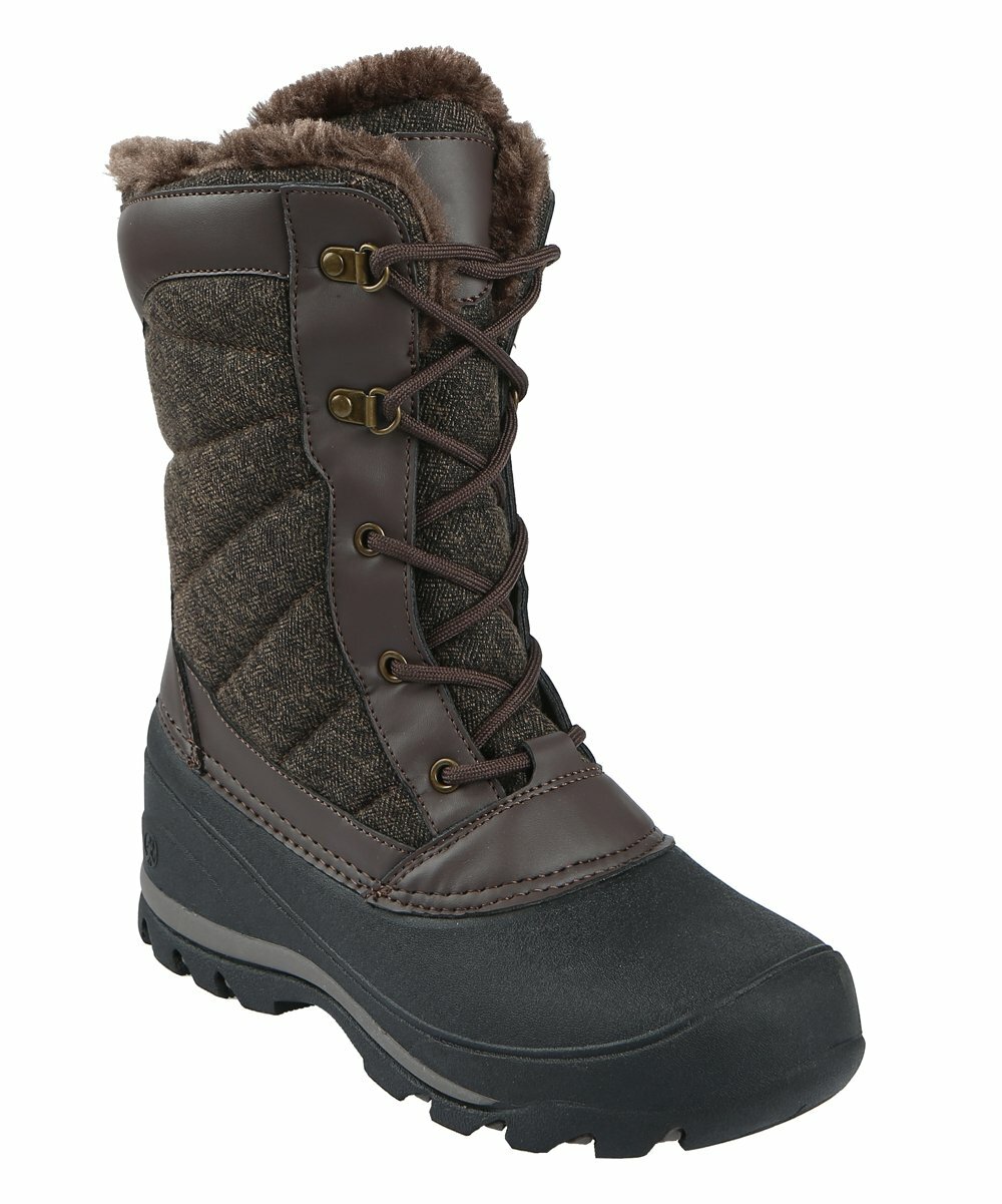 Ботинки Northside ROSEBURG Womens Dark Brown 918183W201 Thinsulate 200G на шнуровке