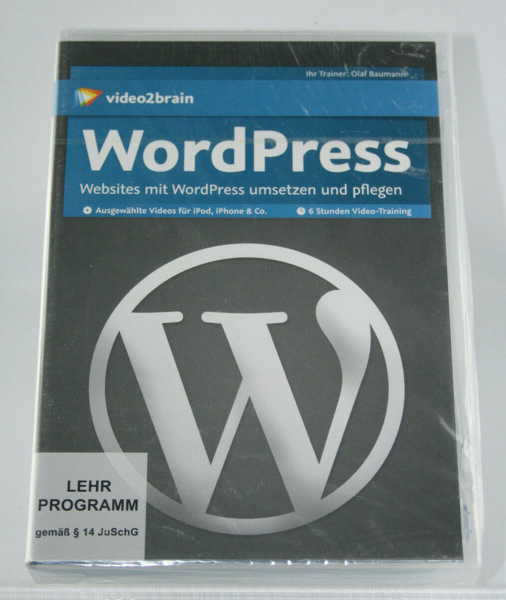 WordPress | Softwareentwicklung | DVD Video-Training | video2brain | NEU in OVP