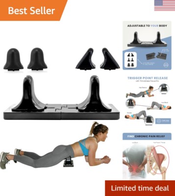 Adjustable Myofascial Release Tool for Deep Tissue Pain Relief - Carbon Black