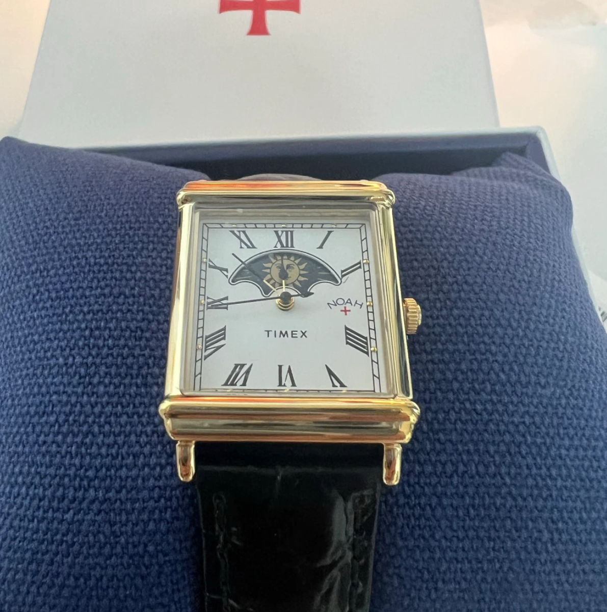 Timex x Noah Sun and Moon Watch 37mm Black Gold Stainless