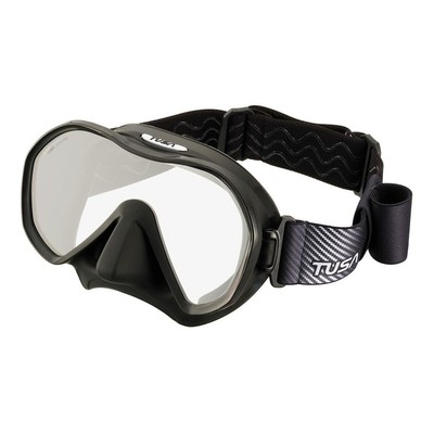 TUSA Zensee Black Frameless Mask with Fabric Strap (M-1010F-QB)