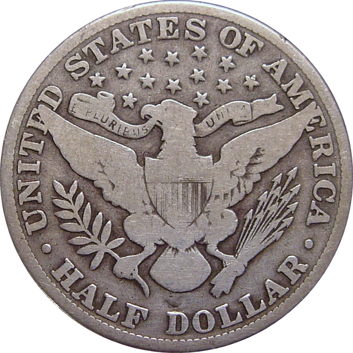 1913 Barber Half Dollar--Good +/Very Good