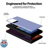 GOOSPERY Magnetic Door Bumper Compatible with Galaxy Note 20 Ultra, Card Holder Wallet Case Easy Magnet Auto Closing Protective Dual Layer Sturdy Phone Back Cover - Purple